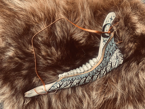 Deer jawbone // wall hanging