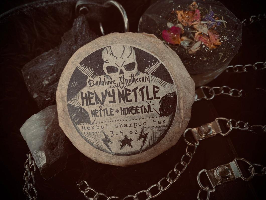 Heavy Nettle // herbal shampoo bar